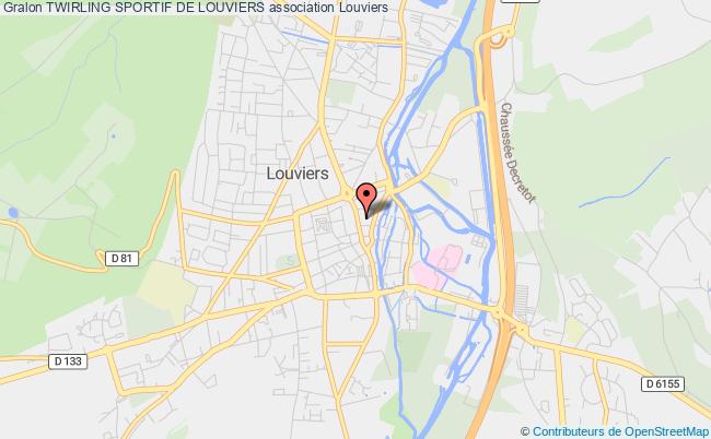 plan association Twirling Sportif De Louviers Louviers