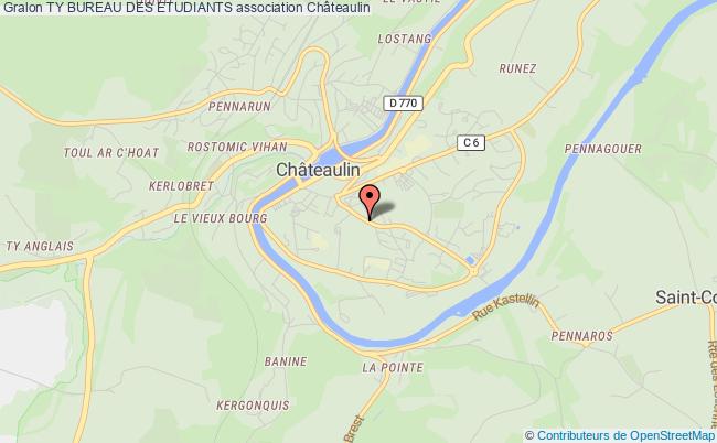 plan association Ty Bureau Des Etudiants Châteaulin
