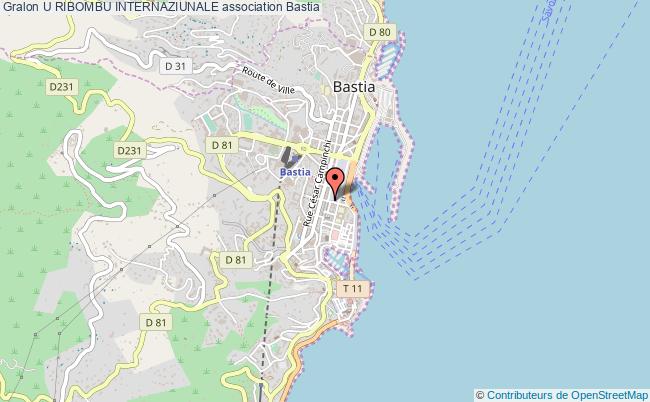 plan association U Ribombu Internaziunale Bastia