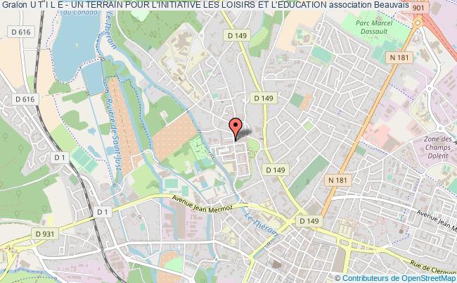 plan association U T I L E - Un Terrain Pour L'initiative Les Loisirs Et L'education Beauvais