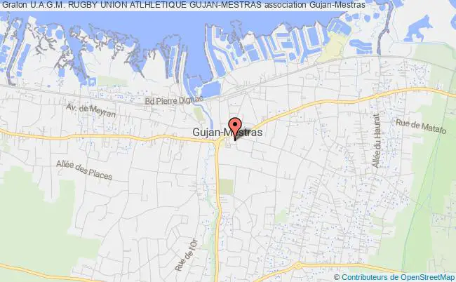 plan association U.a.g.m. Rugby Union Atlhletique Gujan-mestras Gujan-Mestras