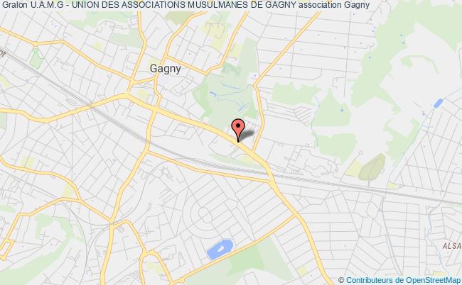 plan association U.a.m.g - Union Des Associations Musulmanes De Gagny Gagny