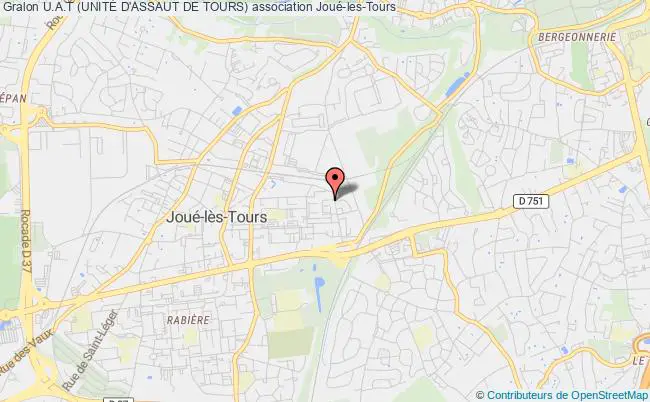 plan association U.a.t (unitÉ D'assaut De Tours) Joué-lès-Tours