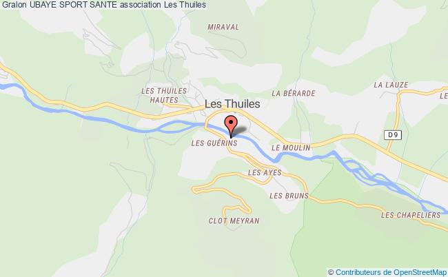 plan association Ubaye Sport Sante Les   Thuiles