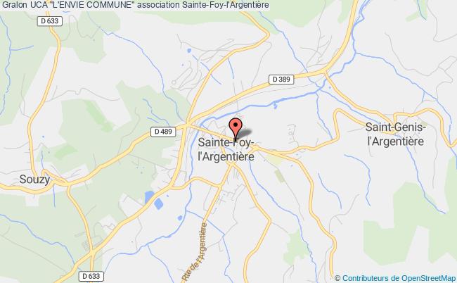 plan association Uca "l'envie Commune" Sainte-Foy-l'Argentière