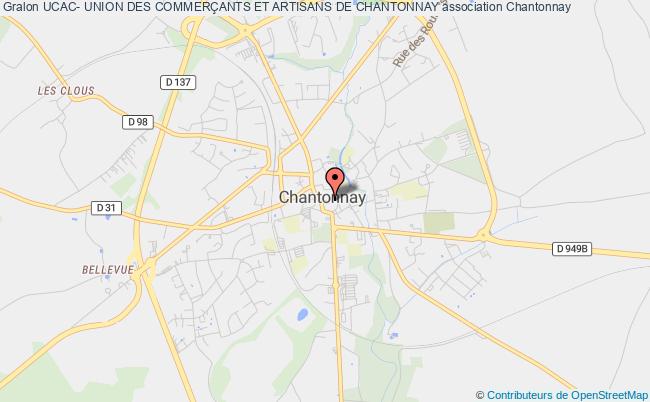 plan association Ucac- Union Des CommerÇants Et Artisans De Chantonnay Chantonnay