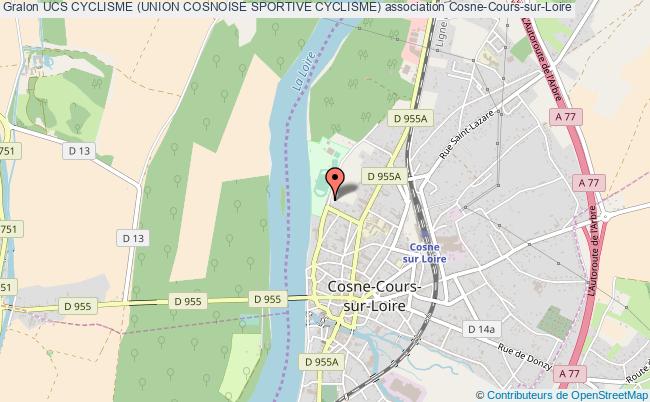 plan association Ucs Cyclisme (union Cosnoise Sportive Cyclisme) Cosne-Cours-sur-Loire