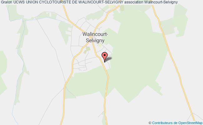 plan association Ucws Union Cyclotouriste De Walincourt-selvigny Walincourt-Selvigny