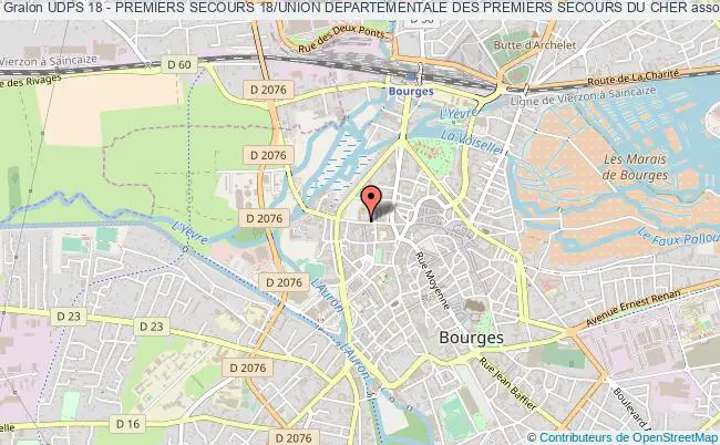 plan association Udps 18 - Premiers Secours 18/union Departementale Des Premiers Secours Du Cher Bourges