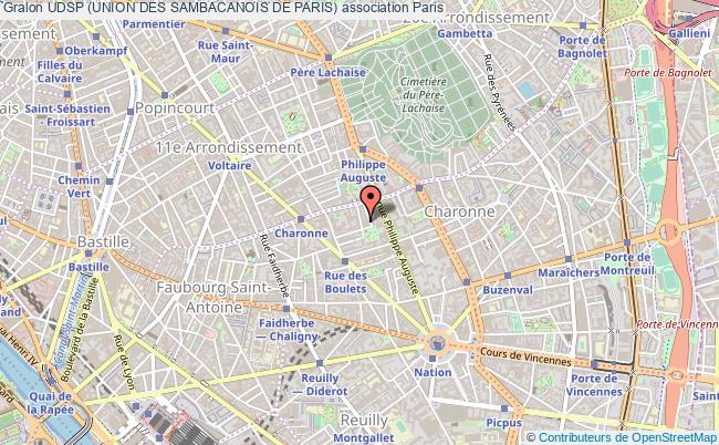 plan association Udsp (union Des Sambacanois De Paris) Paris