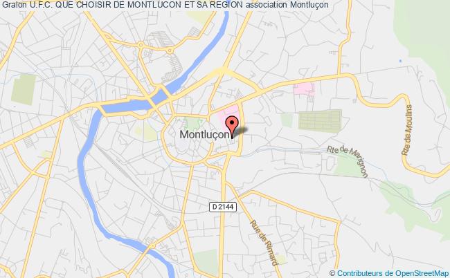 plan association U.f.c. Que Choisir De Montlucon Et Sa Region Montluçon