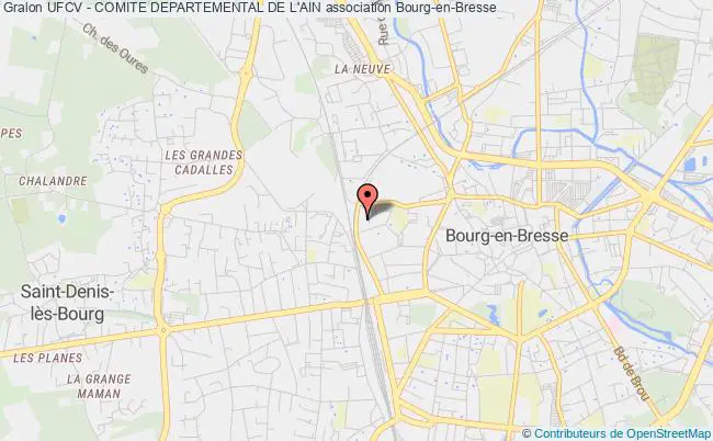 plan association Ufcv - Comite Departemental De L'ain Bourg-en-Bresse