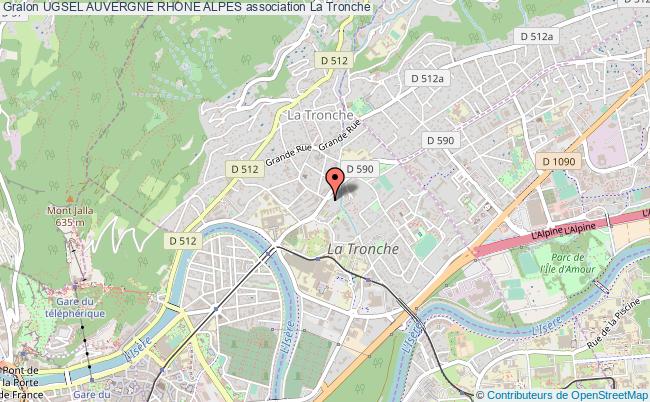 plan association Ugsel Auvergne Rhone Alpes Tronche