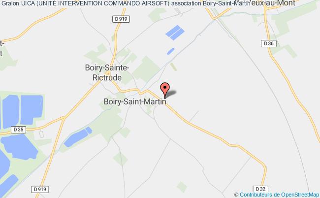 plan association Uica (unitÉ Intervention Commando Airsoft) Boiry-Saint-Martin