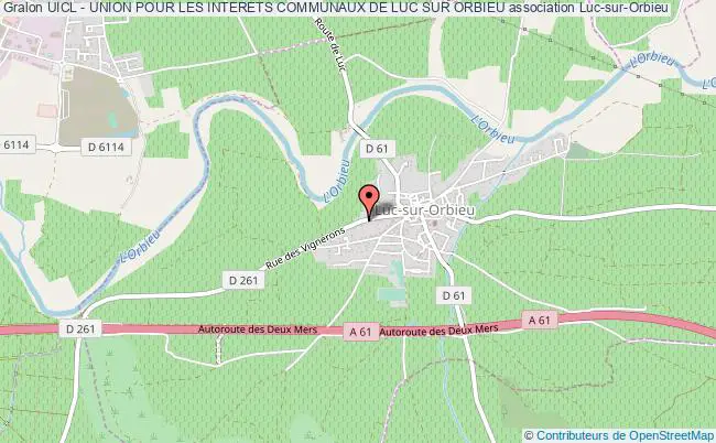 plan association Uicl - Union Pour Les Interets Communaux De Luc Sur Orbieu Luc-sur-Orbieu