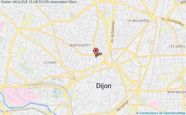 plan association UkulÉlÉ Club Dijon Dijon