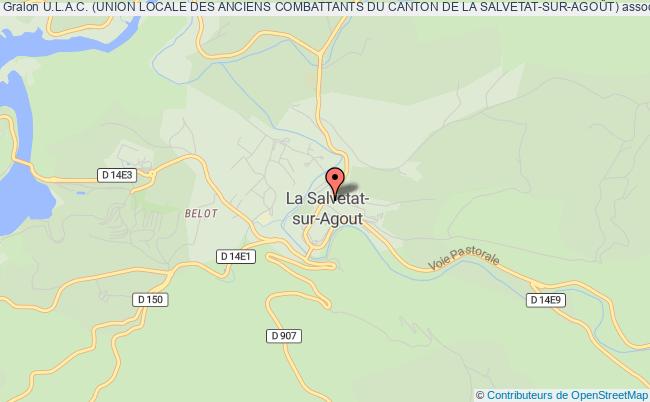 plan association U.l.a.c. (union Locale Des Anciens Combattants Du Canton De La Salvetat-sur-agoÛt) La  Salvetat-sur-Agout