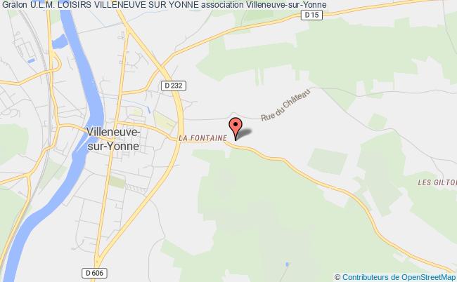 plan association U.l.m. Loisirs Villeneuve Sur Yonne Villeneuve-sur-Yonne