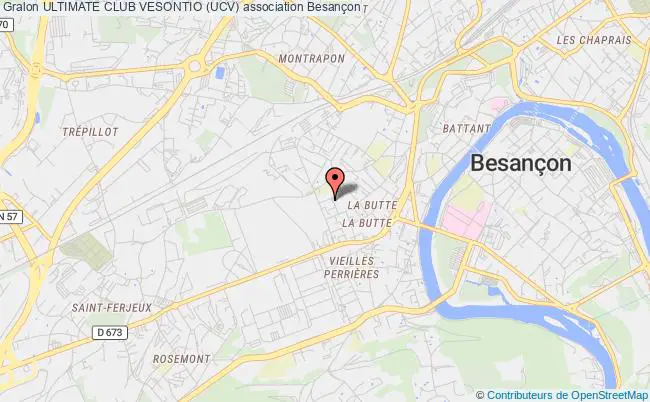plan association Ultimate Club Vesontio (ucv) Besançon