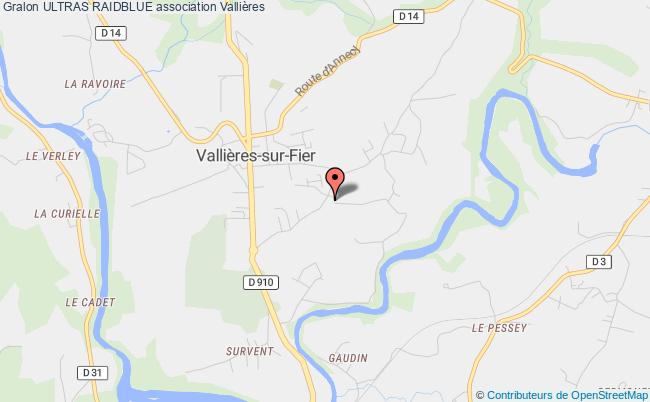plan association Ultras Raidblue Vallières-sur-Fier