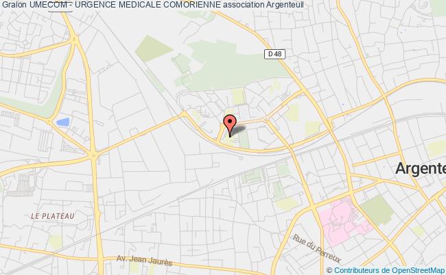 plan association Umecom - Urgence Medicale Comorienne Argenteuil