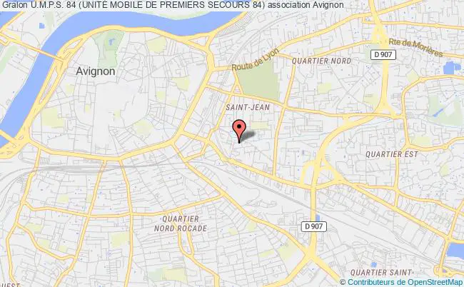 plan association U.m.p.s. 84 (unitÉ Mobile De Premiers Secours 84) Avignon
