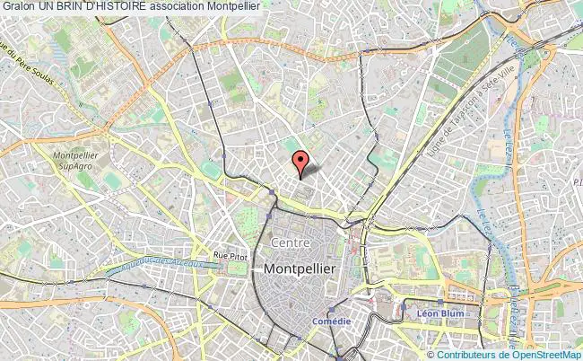 plan association Un Brin D'histoire Montpellier