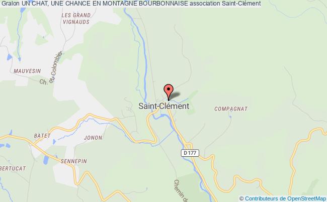 plan association Un Chat, Une Chance En Montagne Bourbonnaise Saint-Clément