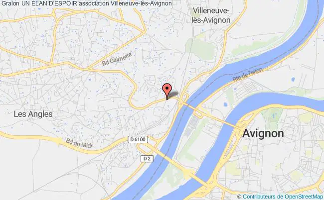 plan association Un Elan D'espoir Villeneuve-lès-Avignon