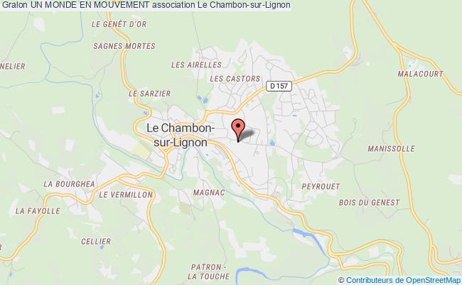 plan association Un Monde En Mouvement Chambon-sur-Lignon