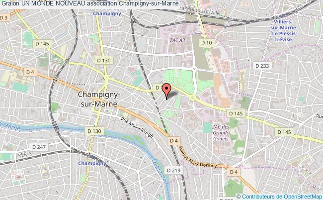 plan association Un Monde Nouveau Champigny-sur-Marne