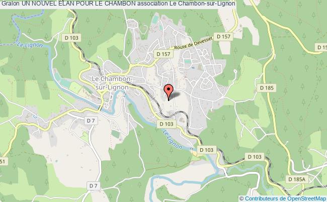 plan association Un Nouvel Elan Pour Le Chambon Le Chambon-sur-Lignon