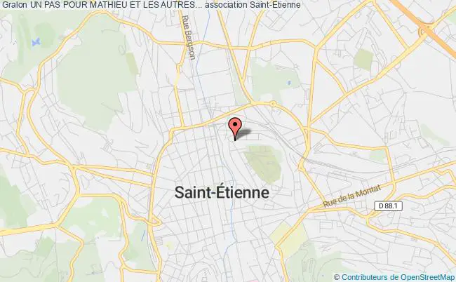 plan association Un Pas Pour Mathieu Et Les Autres... Saint-Étienne