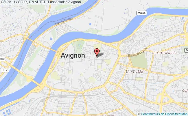 plan association Un Soir, Un Auteur Avignon