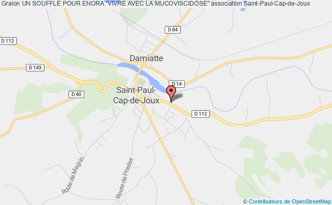 plan association Un Souffle Pour Enora "vivre Avec La Mucoviscidose" Saint-Paul-Cap-de-Joux