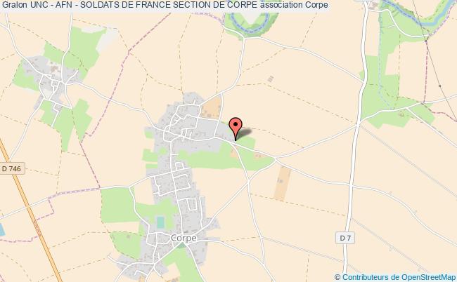UNC - AFN - SOLDATS DE FRANCE SECTION DE CORPE