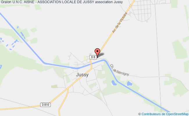 plan association U.n.c. Aisne - Association Locale De Jussy Jussy