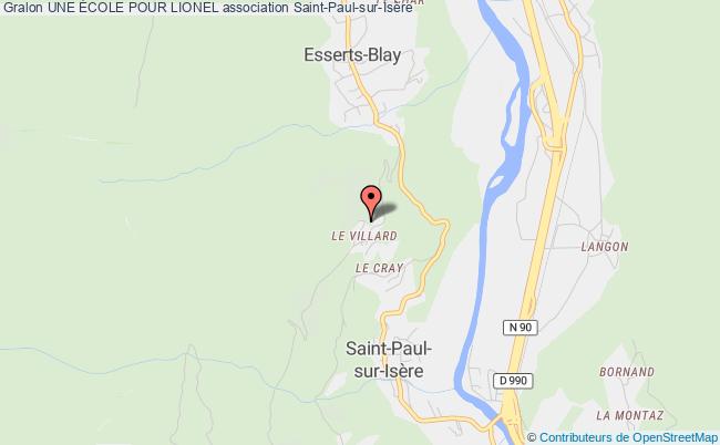 plan association Une École Pour Lionel Saint-Paul-sur-Isère