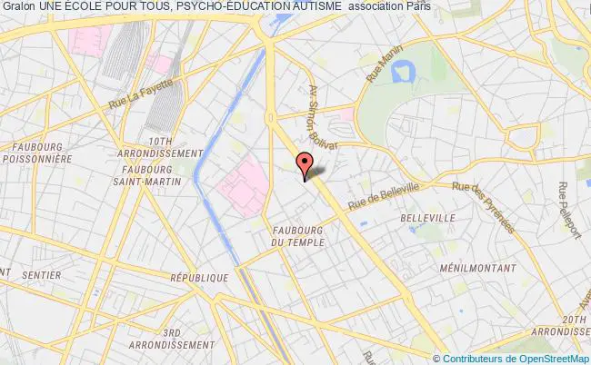 plan association Une École Pour Tous, Psycho-Éducation Autisme  Paris