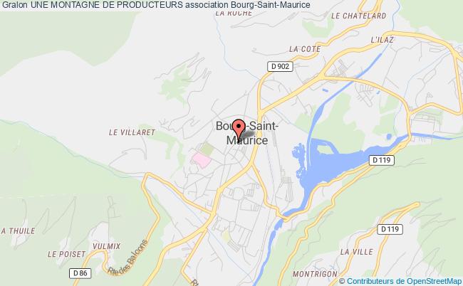 plan association Une Montagne De Producteurs Bourg-Saint-Maurice