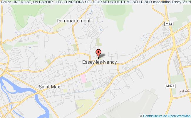 plan association Une Rose, Un Espoir - Les Chardons Secteur Meurthe Et Moselle Sud Essey-lès-Nancy