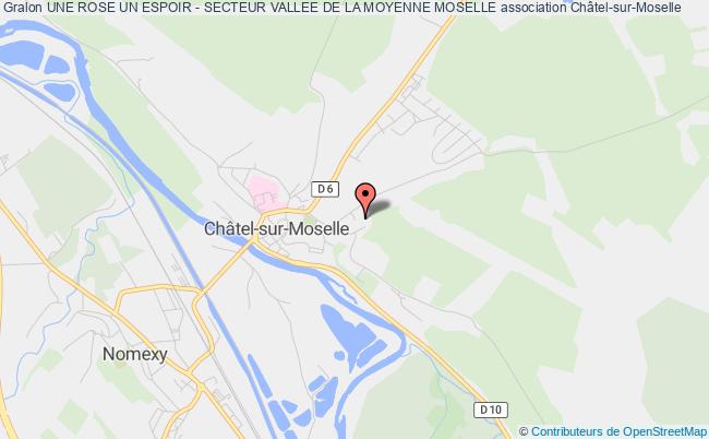 plan association Une Rose Un Espoir - Secteur Vallee De La Moyenne Moselle Châtel-sur-Moselle