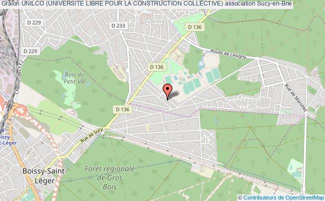 plan association Unilco (universite Libre Pour La Construction Collective) Sucy-en-Brie