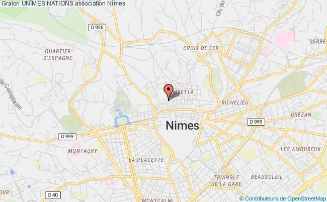 plan association UnÎmes Nations Nîmes