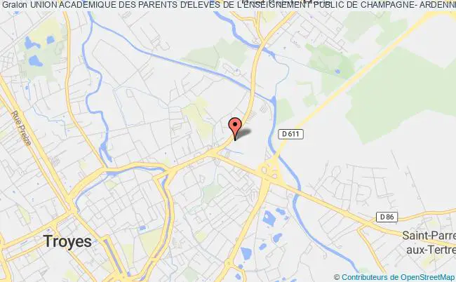 plan association Union Academique Des Parents D'eleves De L'enseignement Public De Champagne- Ardenne (ua Peep De Champagne-ardenne) Troyes