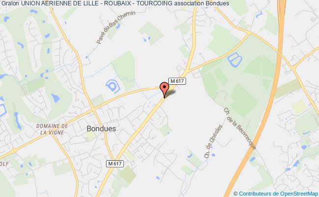plan association Union Aerienne De Lille - Roubaix - Tourcoing Bondues