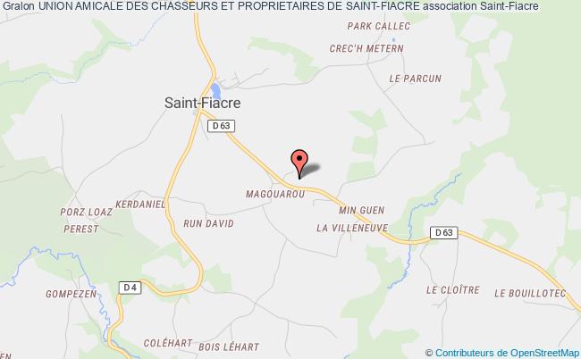 plan association Union Amicale Des Chasseurs Et Proprietaires De Saint-fiacre Saint-Fiacre