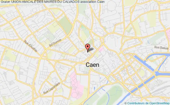 plan association Union Amicale Des Maires Du Calvados Caen