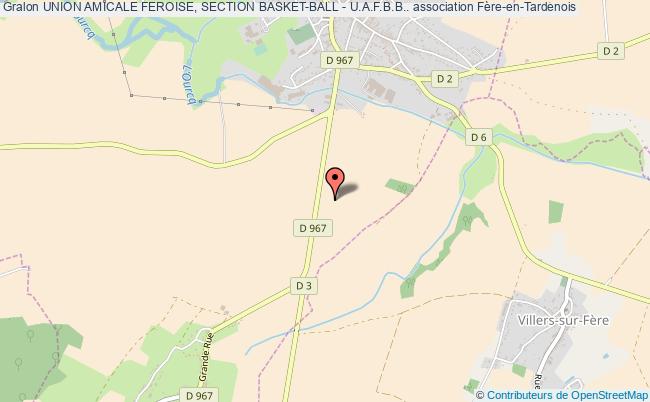 plan association Union Amicale Feroise, Section Basket-ball - U.a.f.b.b.. Fère-en-Tardenois