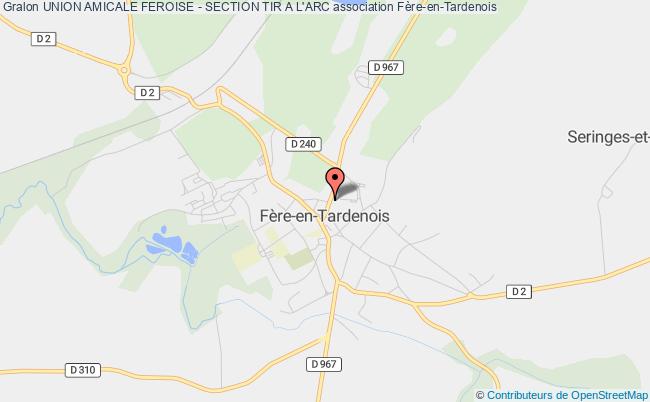 plan association Union Amicale Feroise - Section Tir A L'arc Fère-en-Tardenois
